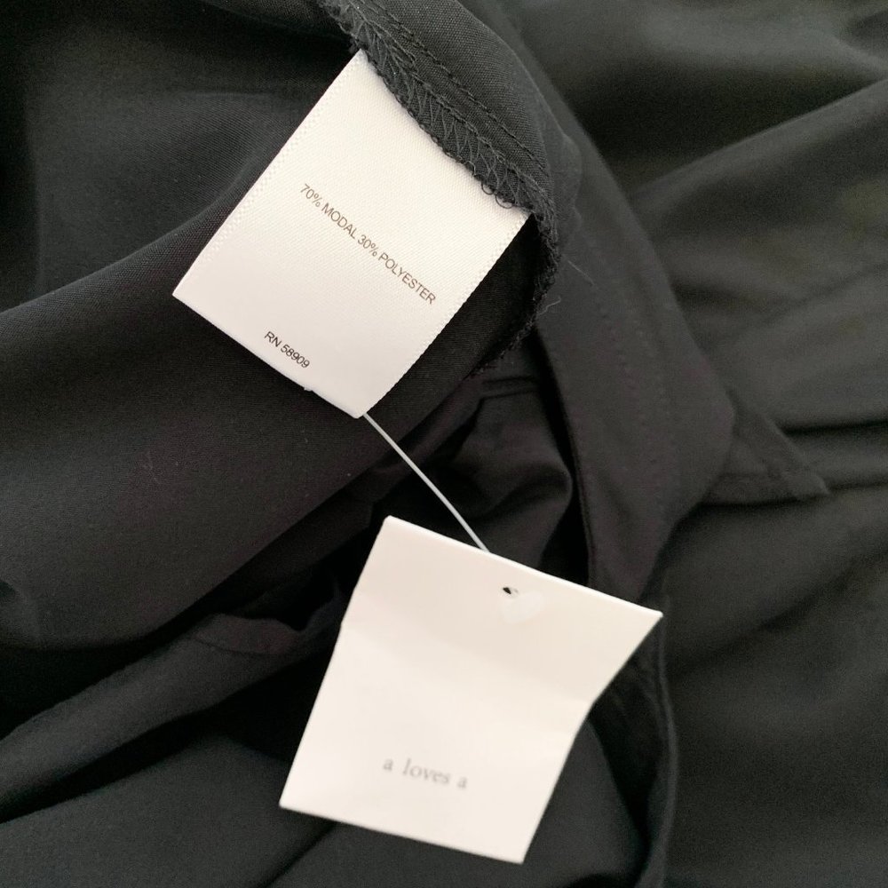 A Loves A Black Button Down Jumpsuit - Picture 10 of 10